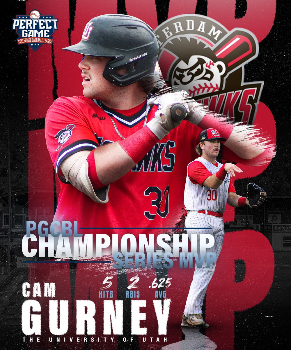 The 2023 #PGCBL Championship Series MVP, <a href="/GurneyCameron/">Cameron Gurney</a>! 🤩

<a href="/MohawksBaseball/">Amsterdam Mohawks</a> <a href="/utahbaseball/">Utah Baseball</a>