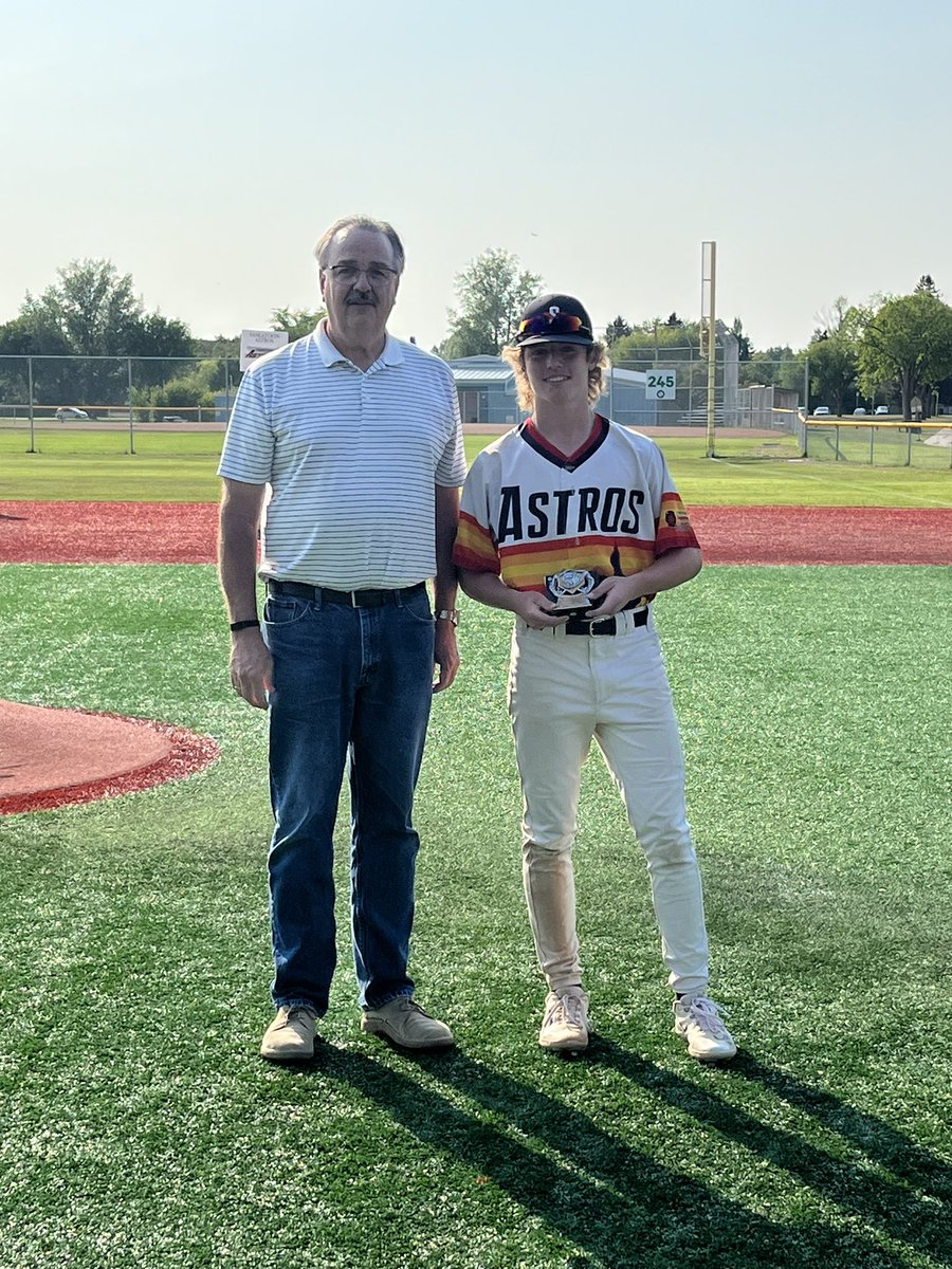 thespbl's tweet photo. 15U AAA League MVP: Casey Rauckman @AaaAstros 
 .500 Average | 14 Doubles | 4 HomeRuns | 20 RBI’s | 32 Innings Pitched | 3.06 ERA | 42 Strikeouts 
Congratulations to Casey on his 2023 MVP award! https://t.co/XJ0RzzX5Di