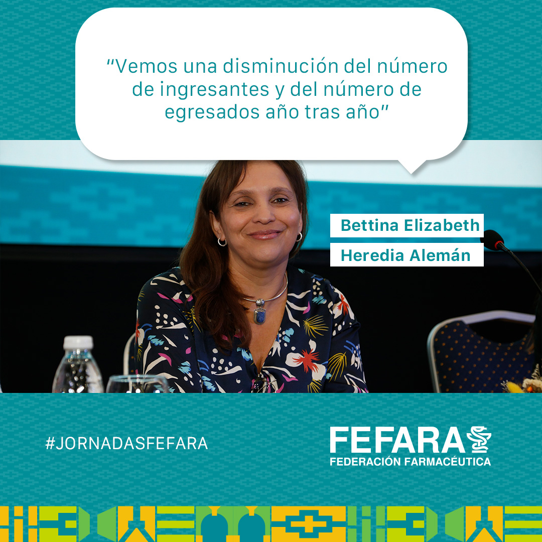 fefaraoficial's tweet photo. 💠Mesa 8: “Dilemas del ejercicio profesional y laboral en el sector sanitario”.
👩💼Bettina Elizabeth Heredia Alemán (Universidad Nac. Tucumán)
👩💼 Coordinadora: Mirian del Pilar Monasterolo (Presidenta Colegio de Farm. De Santa Fe 1era Circunscripción)
#FEFARA #JornadasFEFARA https://t.co/vedFmrpW89