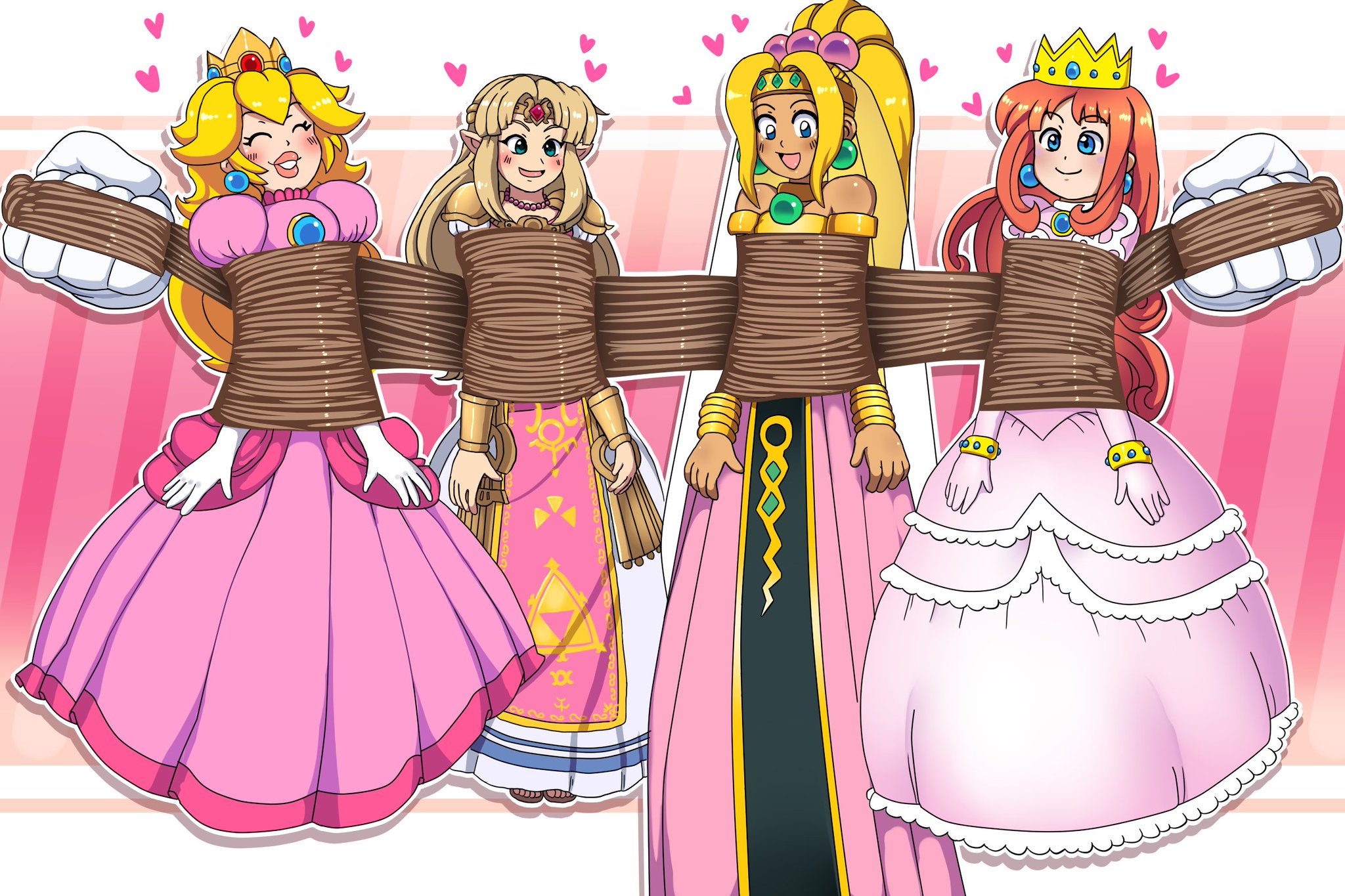 TightSquish on X: Princess Peach , Zelda , Purapril XIII and Shokora tied  up ! | Commission for kraaikop ↓Support me on Fanbox  t.coj9lFI9RS5r ↓DeviantART t.co1ln1r8YT2B ↓Pixiv  t.co4ogT3RZ6GN t.co3zGlvhjvNW  X