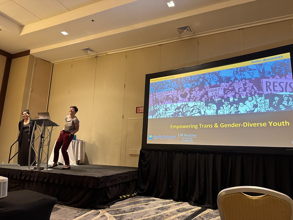 qPHM (@phmlgbtq) on Twitter photo What a great talk 📣 about 🏳️⚧️transgender 🏳️🌈health from this fantastic duo from <a href="/seattlechildren/">Seattle Children's</a> at <a href="/PHMConf/">PHM Conference</a> #PHM23. Here’s are some highlights
1️⃣ ask patients about names/pronouns
2️⃣ don’t dwell in misgendered moments — correct and move on!
And much more! What a great talk 📣 about 🏳️⚧️transgender 🏳️🌈health from this fantastic duo from <a href="/seattlechildren/">Seattle Children's</a> at <a href="/PHMConf/">PHM Conference</a> #PHM23. Here’s are some highlights
1️⃣ ask patients about names/pronouns
2️⃣ don’t dwell in misgendered moments — correct and move on!
And much more!