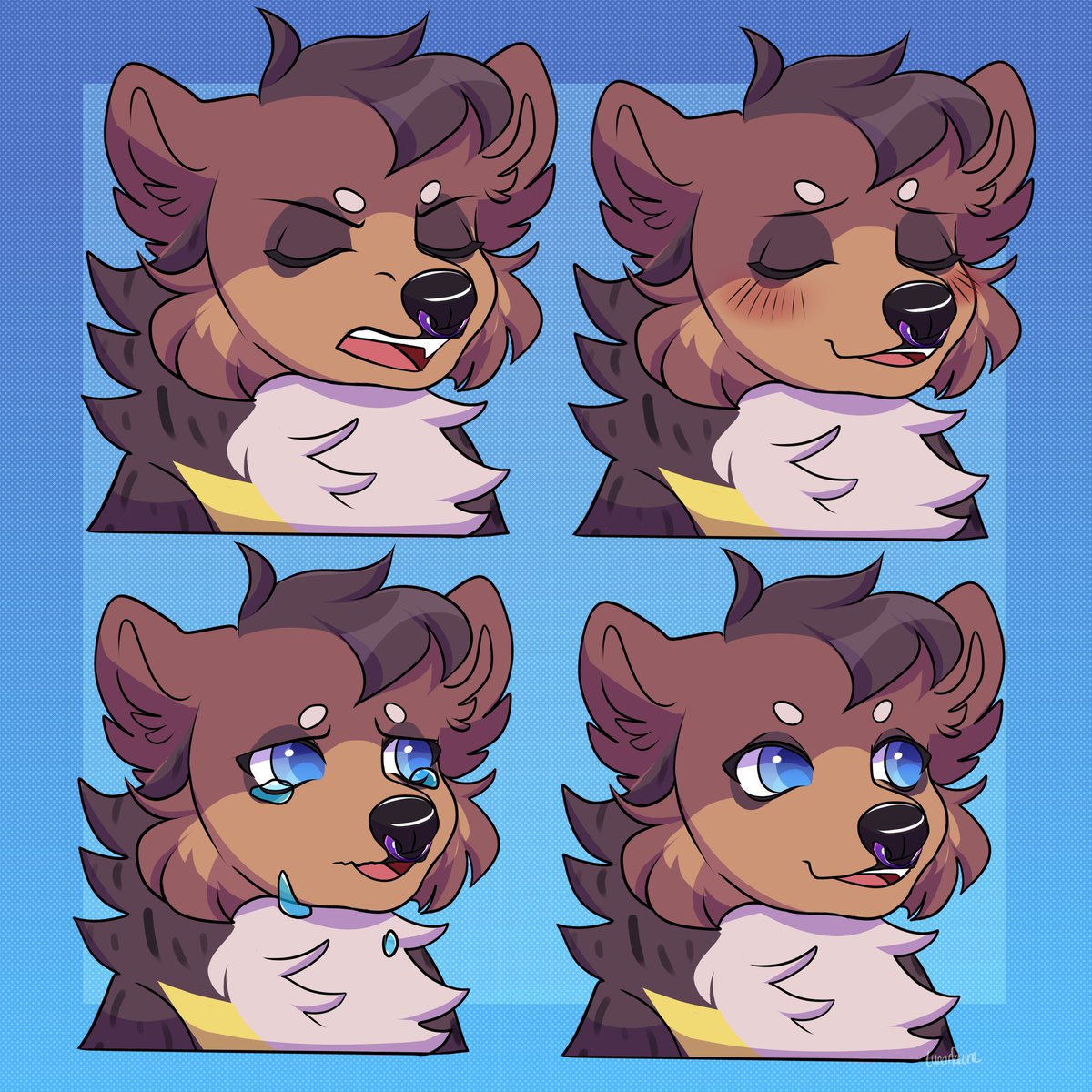 some emotions for <a href="/siqwatnalph/">Rick</a> for their pngtuber commission! thank you so much for ordering! ❤️