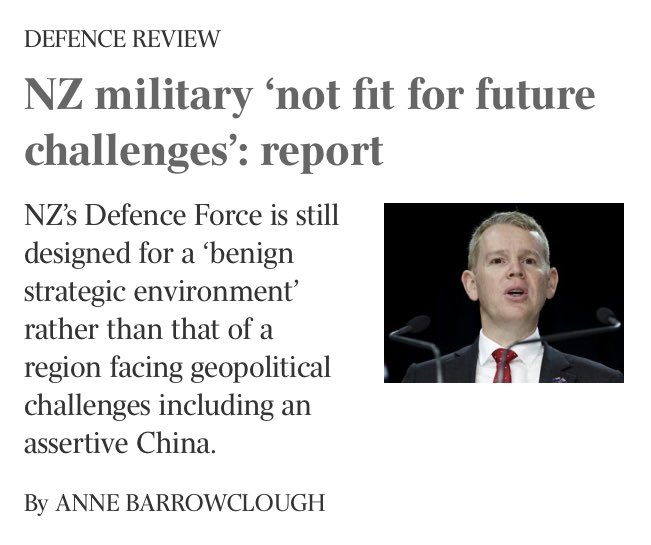 Coincidence ?
Same week as NZ tell Australia and USA  that  they want no part of AUKUS, The Australian prints this article
US military lobbyists working flat out. 
#auspol #STOPAUKUS