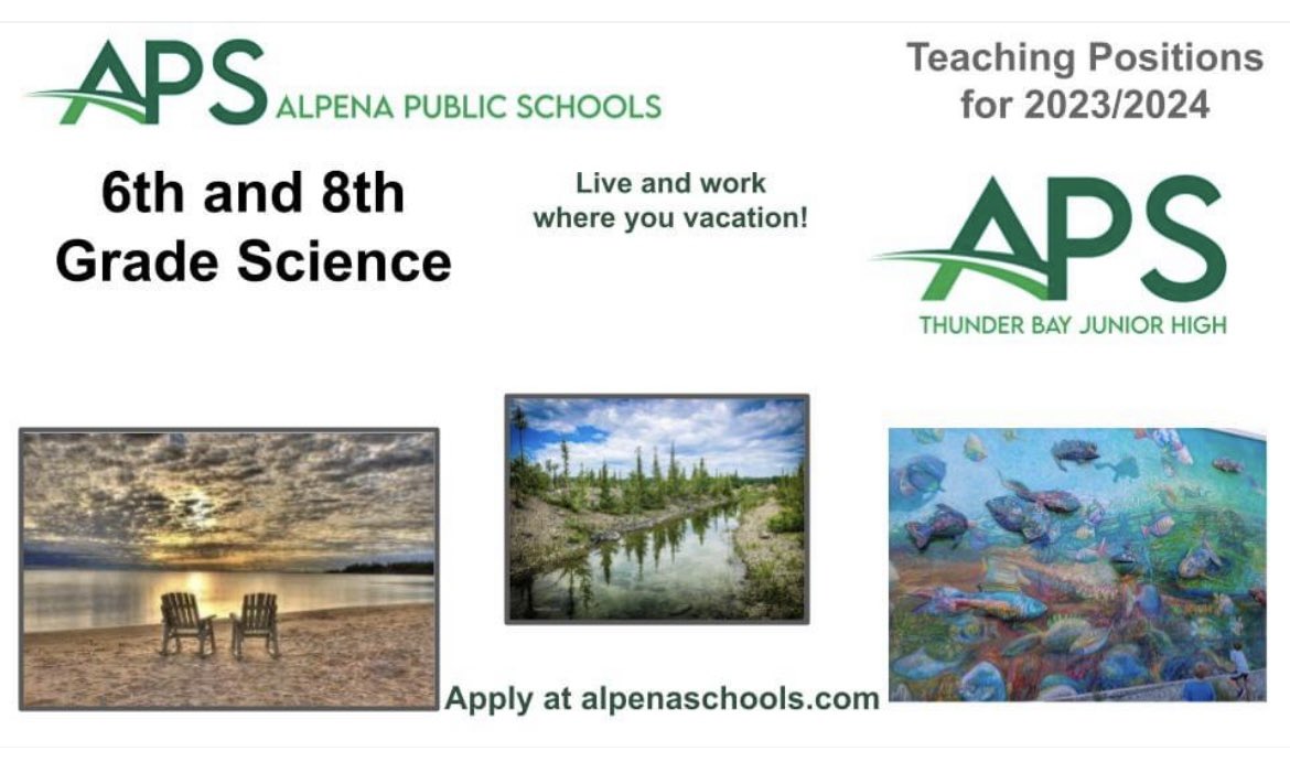 MrsKatieLee's tweet photo. Know any science teachers?  We would love to have you! #teachingjobs https://t.co/sVsVLFSc1E
