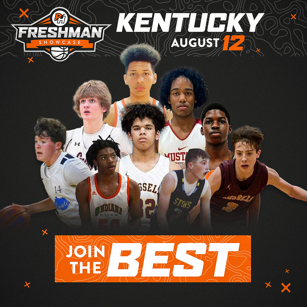 𝗝𝗼𝗶𝗻 𝗧𝗵𝗲 𝗕𝗲𝘀𝘁. The Freshman Showcase is coming to Kentucky on August 12th and it is filling up with top talent! Register here: events.prephoops.com/e/792/register…