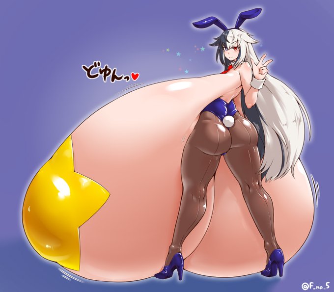 接地バニーまおちゃんの全身版 