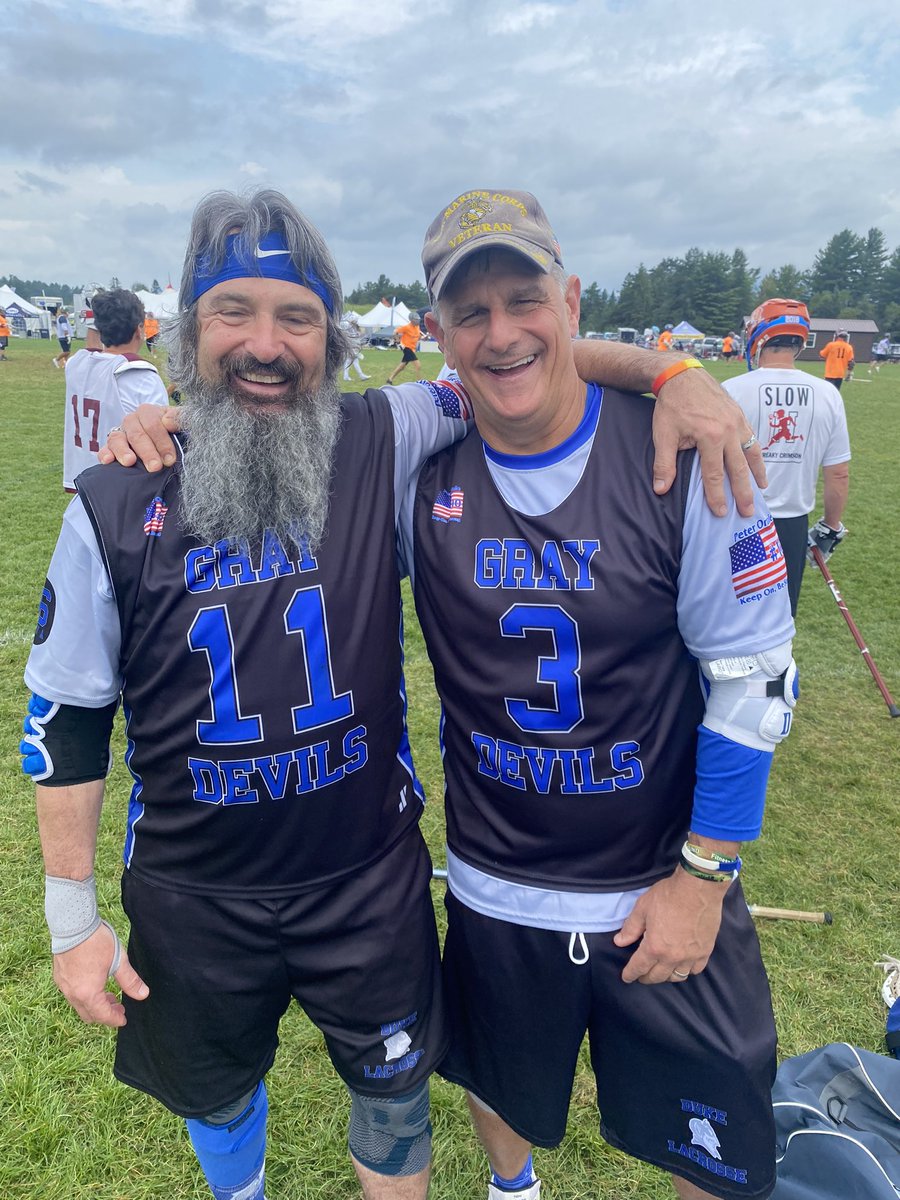 gray_lax's tweet photo. Hearts are full after another great #GrayDevils adventure in Lake Placid. 55+ goes 3-1 to finish 4th & the 50+ earn co-champs after title game called b/c of ⛈️. Best finishes for both, cant wait for next year!! #PKO10 #LeadTheWay #KeepOnBeStrong #ForWillyA16 https://t.co/5HdyTrLiJ9