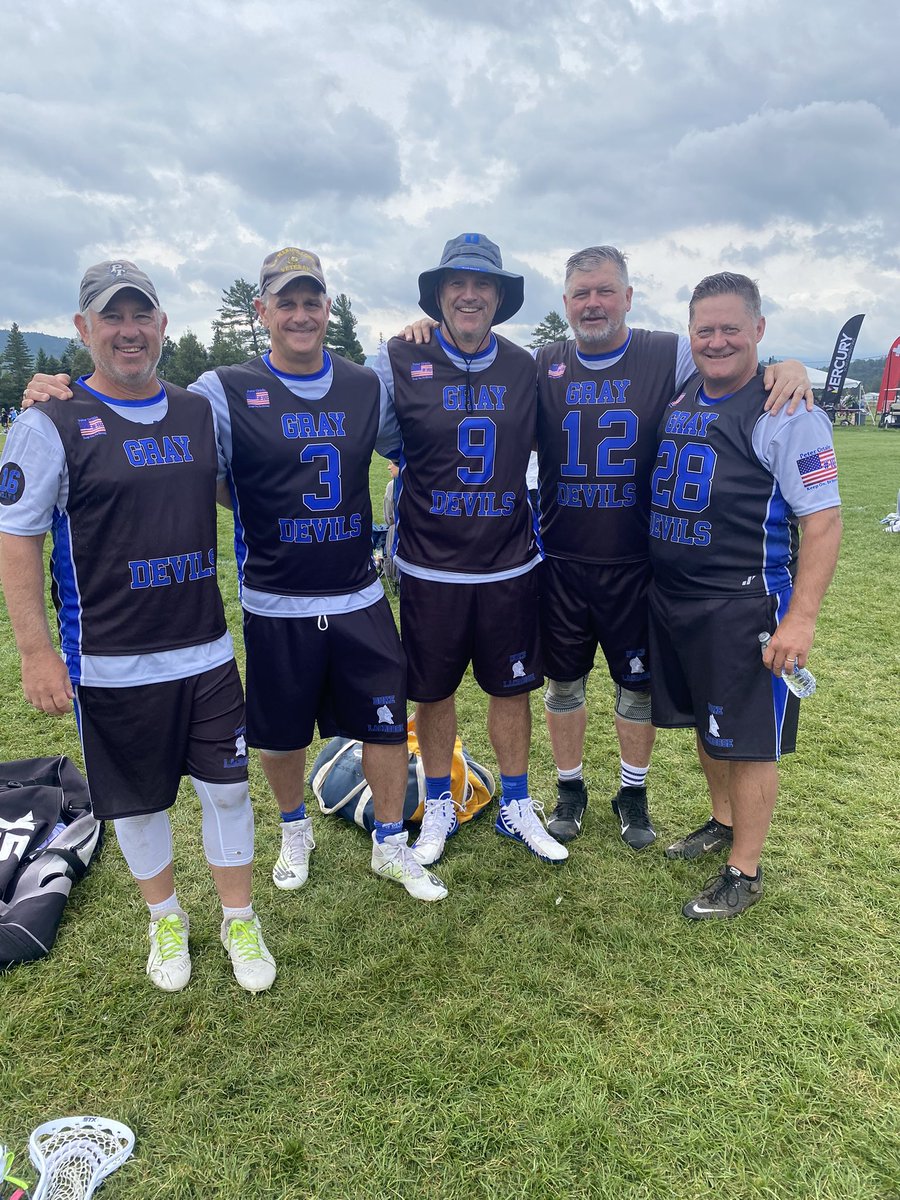 gray_lax's tweet photo. Hearts are full after another great #GrayDevils adventure in Lake Placid. 55+ goes 3-1 to finish 4th & the 50+ earn co-champs after title game called b/c of ⛈️. Best finishes for both, cant wait for next year!! #PKO10 #LeadTheWay #KeepOnBeStrong #ForWillyA16 https://t.co/5HdyTrLiJ9