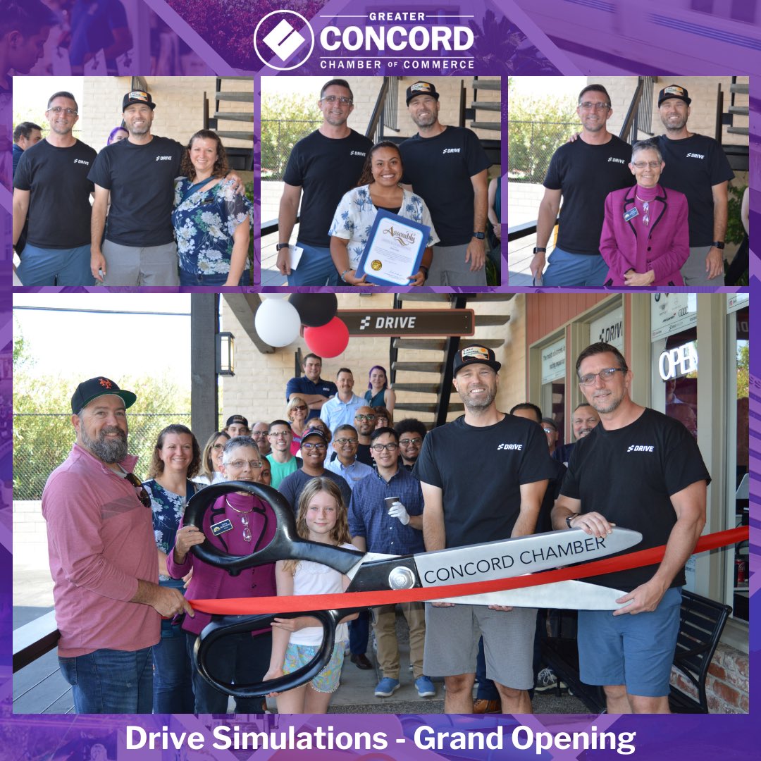 ConcordChamber1's tweet photo. Congratulations to @drivesims for their grand opening! The simulators give you a realistic driving experience, recreating the excitement and intensity of real-world racing. Stop by for 30 minutes of racing, or book a birthday party or corporate event!
785 Oak Grove Rd., Suite R https://t.co/3EbZAG3nPl