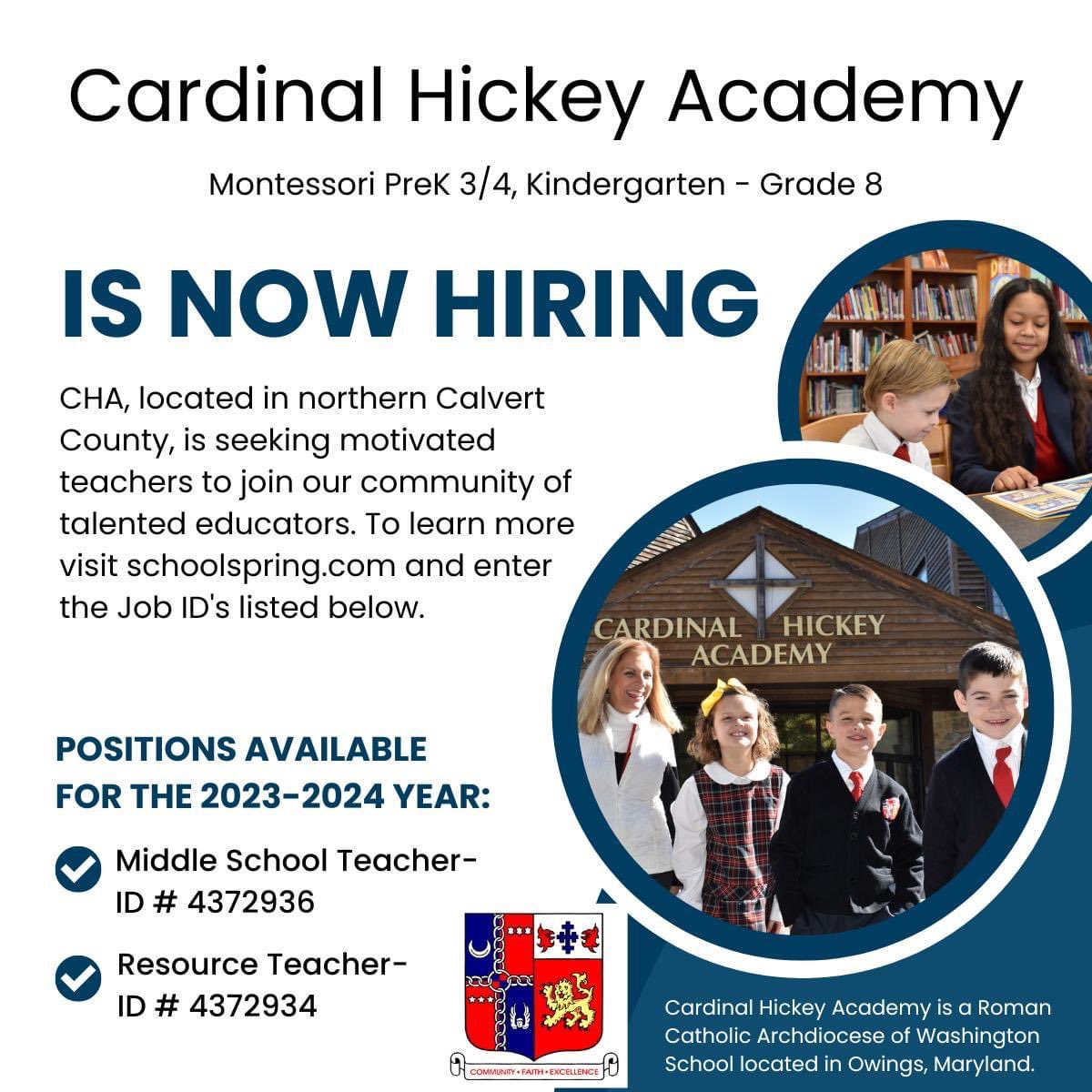 Cardinal Hickey Academy tweet media