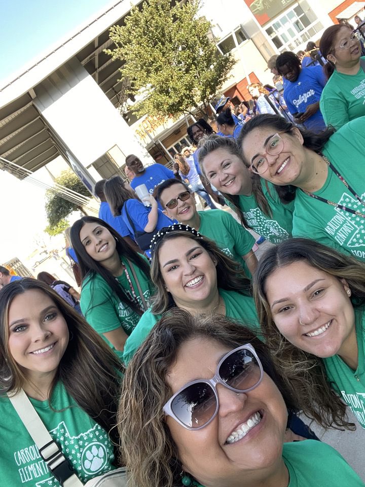 CarrolltonElem's tweet photo. Convocation 23-24! The CE Staff is pumped up to start 2023-24 with @cfbisd!! #wearefamily❤️ @Monica_Koen @EldredgeWendy https://t.co/OfBE2AxxAA