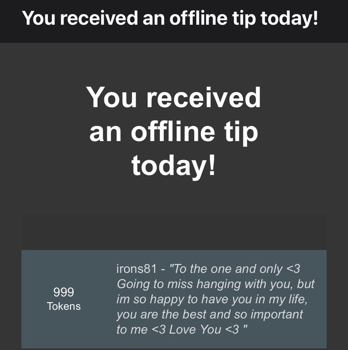 😍😍😍😍 offline tips are the best !!! Thanks for make me start my stream with the best vibe https://t.c