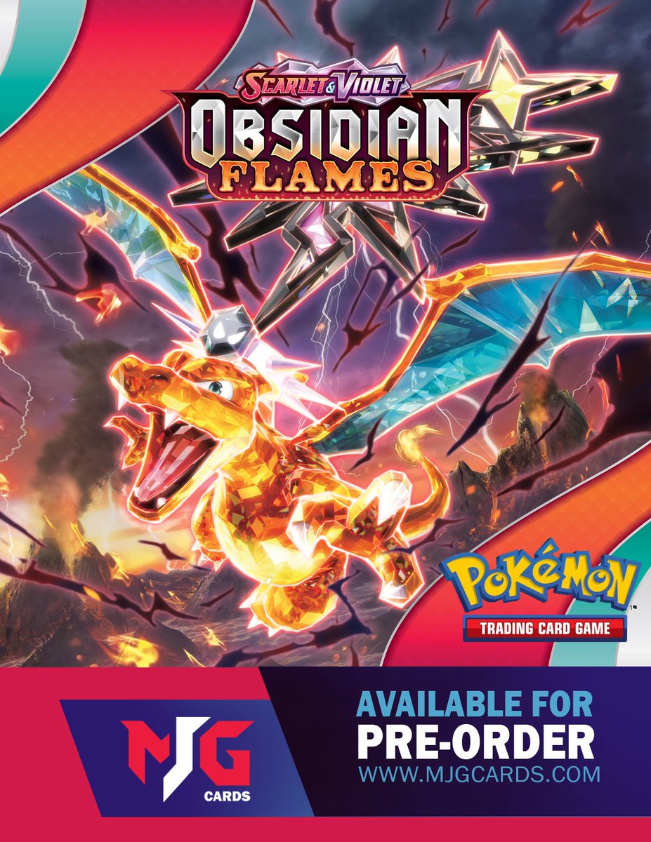 MJGCardsHobby's tweet photo. Pre Order Obsidian Flames Today @ https://t.co/C1QVsQlwtL https://t.co/T8MUq5rf0Y