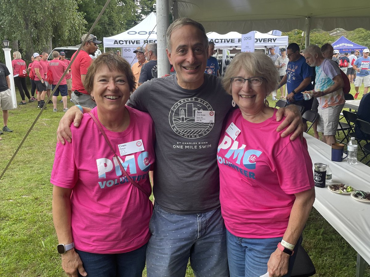 pmcjeff's tweet photo. A bit out of order.  Thrilled to eat dinner with Bev Spreemann, 23 year volunteer and former teammate, and her friend  cyndi. #PMC23 https://t.co/7Hg1rcxrsN