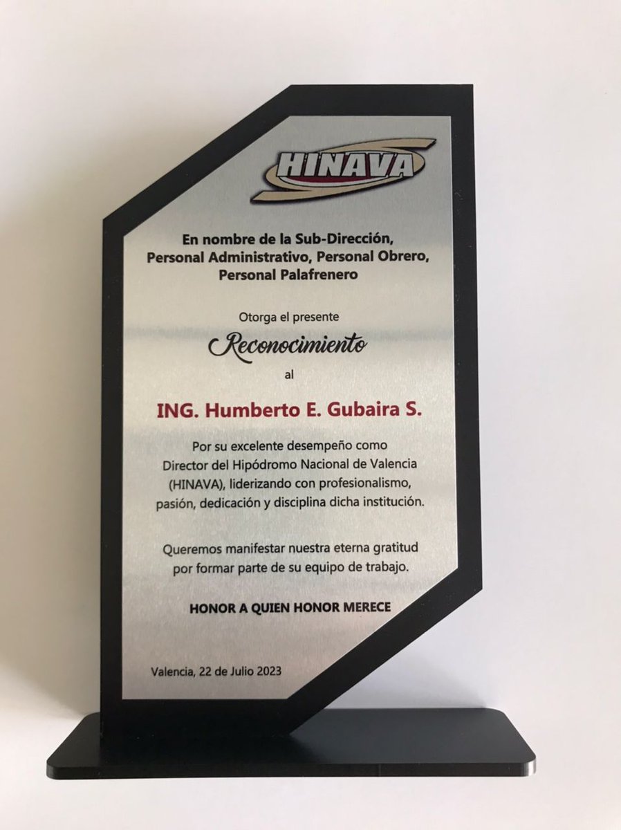 El Ingeniero Humberto Gubaira <a href="/StudHgubaira/">𝙃𝙐𝙈𝘽𝙀𝙍𝙏𝙊 𝙂𝙐𝘽𝘼𝙄𝙍𝘼</a> ha tomado el timón del HINAVA quien junto a un excelente equipo han cambiado el rumbo para el mejor desempeño del Óvalo del Cabriales. Todos merecen el reconocimiento del gran trabajo que realizan 🏇🏻❤️🇻🇪
Seguimos encontrandonos 🌹