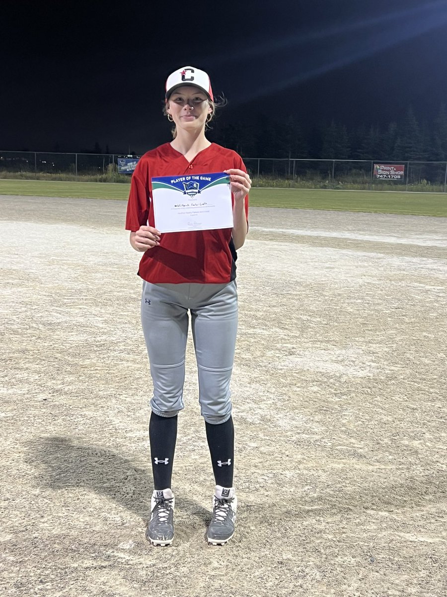 Tough loss tonight. We battled it out in the freezing cold against Mount Pearl 14AA. POG Norah Foote-Croft.