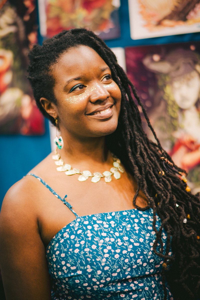 Some portraiture at GenCon 2023 #GenCon2023 
Lauren A Brown illustrated the cover of this years Program Book