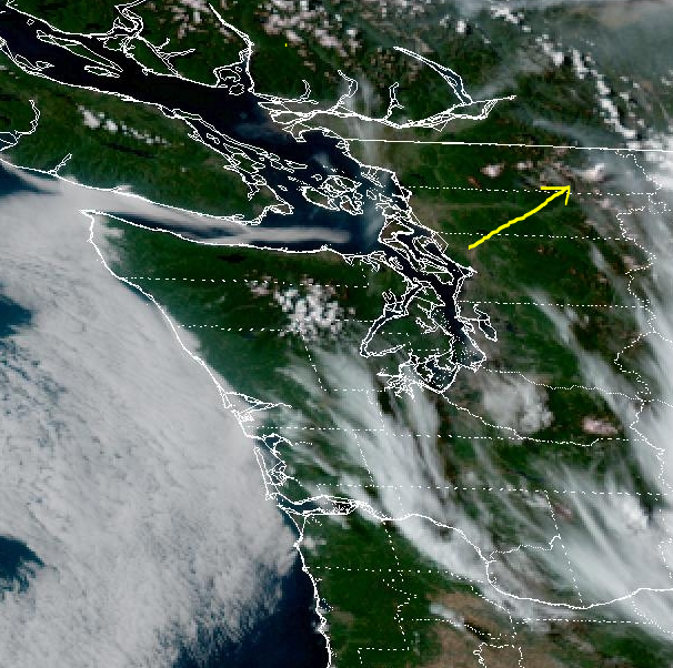 NWSSeattle's tweet photo. Pic from an off-duty meteorologist just south of Smokey Point...

Pyrocumulus cloud from the #SourdoughFire #wawx https://t.co/OR4a355NhU