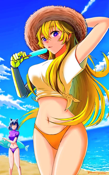 Bumblebee on the beach#RWBY 