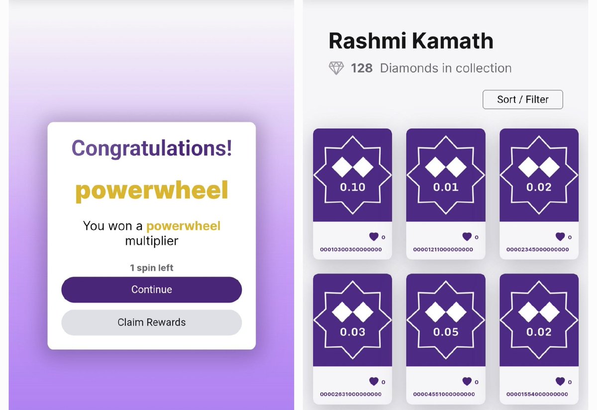 rashmikamath1's tweet image. Such a great start of the day. Morning happiness of spinning the @rxxoio wheel. Today's win is power wheel and 6 precious diamonds !
Anybody would like to trade? 
#rxxo #NFT #Diamonds #gift #trade #larvol @brunolarvol