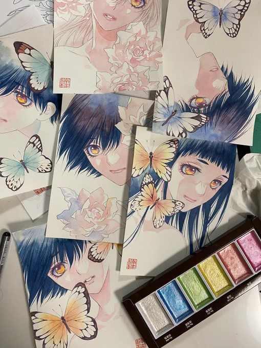 おはようございます! 本日より一カ月のラブリーワールドギャラリー展がお台場グランドニッコー3階にて開催されます!地方故まだわたしたちも見れていませんが、渾身のアナログ水彩画搬入しました!夏コミ新刊もお求めいただけます。ぜひお立ち寄りください   #ラブリーw