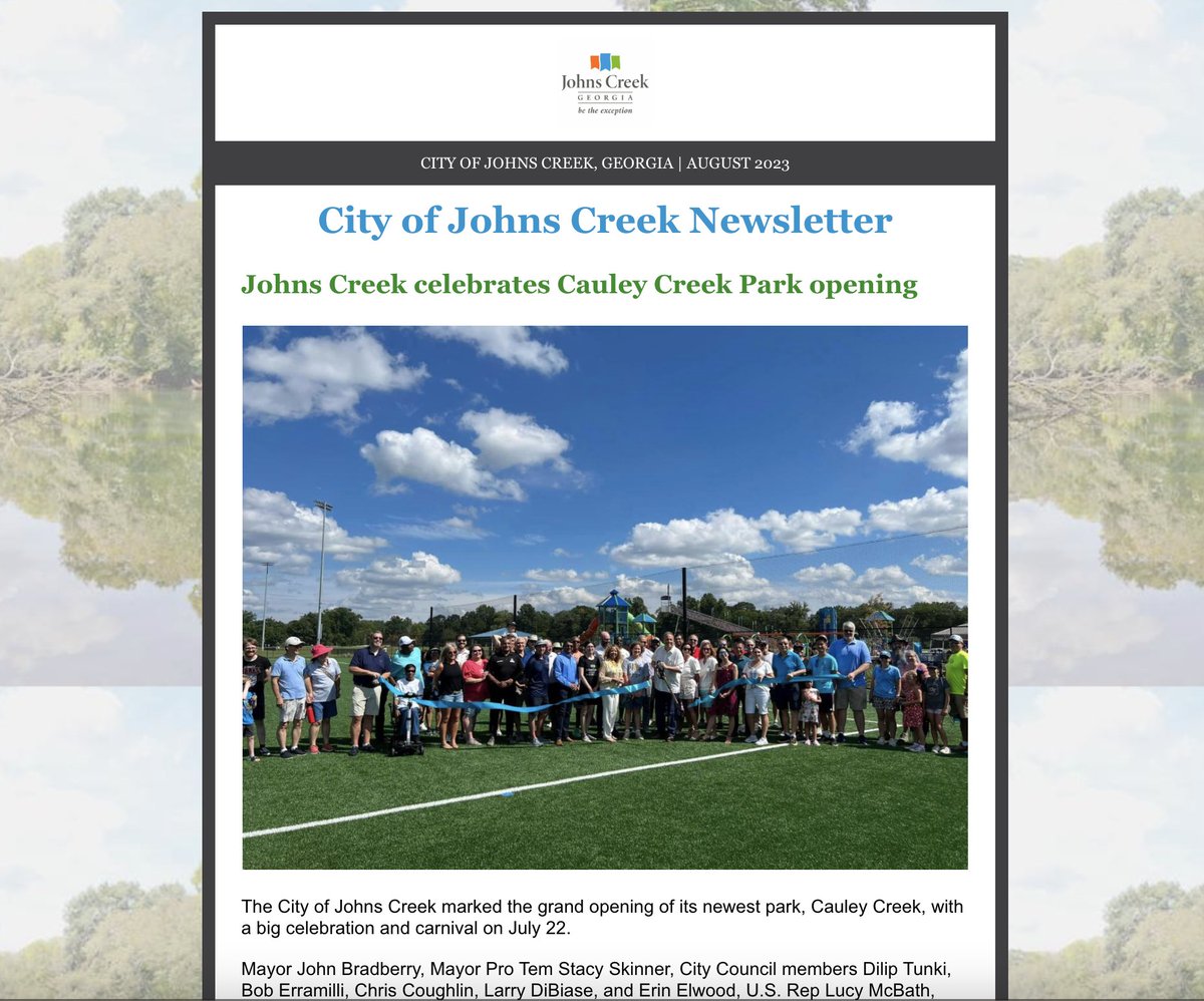 View the August City Newsletter ➡️ conta.cc/3KtGlFA Don't miss out on City news, updates, and more! 📧 Subscribe today: bit.ly/2OL3ze4