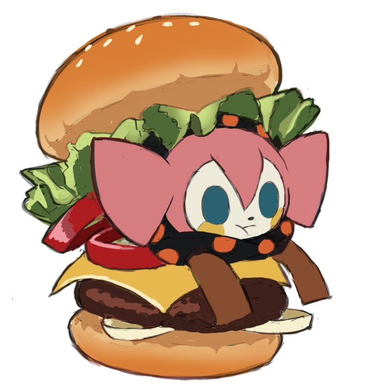 「would you eat this burger for 5 billion 」|Colinのイラスト