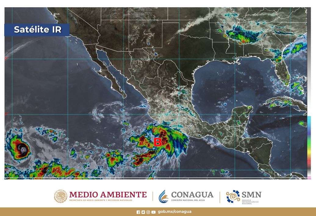 #ComunicadoDePrensa 
Se llama a tomar precauciones ante #Lluvias en #Colima, #Guerrero, #Jalisco, #Michoacán y #Nayarit, provocadas por una #BajaPresión.

Más información en ⬇️
smn.conagua.gob.mx/files/pdfs/com…