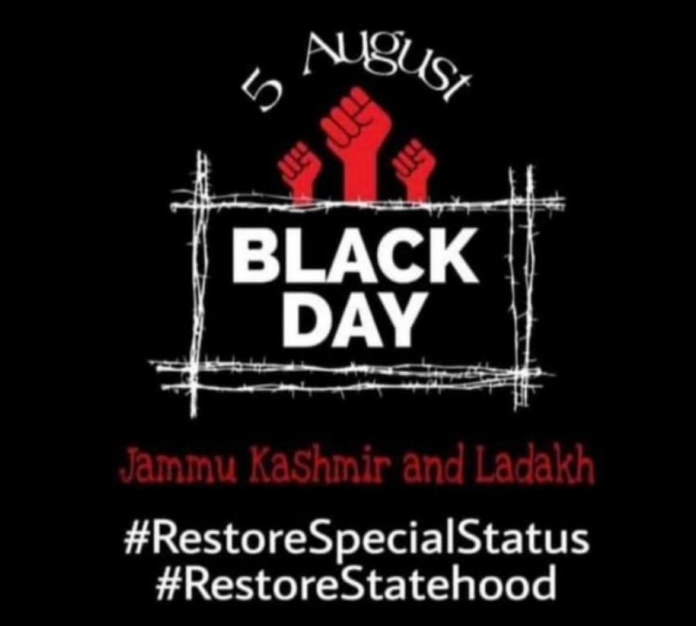 Imranbashirkmr's tweet photo. Who kept the faith & fought the fight the glory theirs and duty ours #blackday
#JammuAndKashmir
#Article370 #35A
#Restorespecialstatus
#Restorestatehood https://t.co/IHsHJN4grr