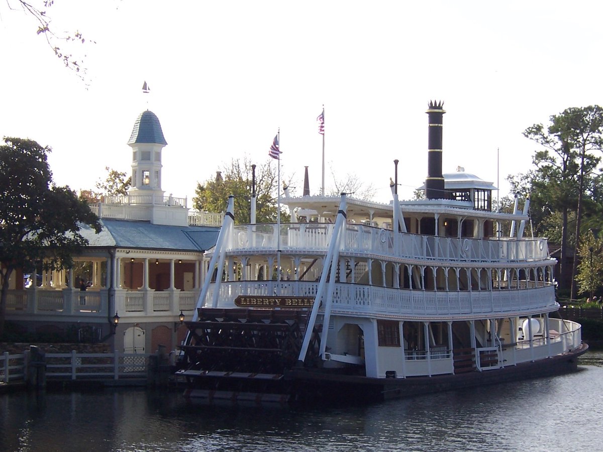 #PictureOfTheDay 
The #LibertyBelle sits at the #LibertySquare dock, awaiting her next trip on the #RiversOfAmerica. An actual steamboat, you can learn about life on the river and some facts about #MagicKingdom Park during a trip around #TomSawyerIsland. #WaltDisneyWorld
