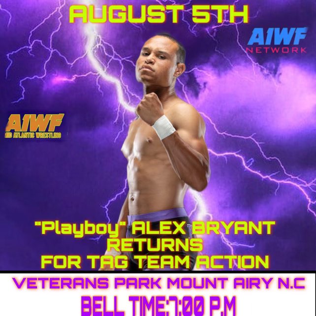 real_alexbryant's tweet photo. βΌοΈ Tomorrow Night βΌοΈ
The #ImpactPlayer returns to AIWF Mid-Atlantic for tag-team action! ππ½
Myself along with a partner will run rough-shot over whomever stands across that ring! πͺπ½
LFG π€π½
#MoodShifter #TrendingTopic #ProWrestling #ProWrestler https://t.co/UEDqOc5mt0