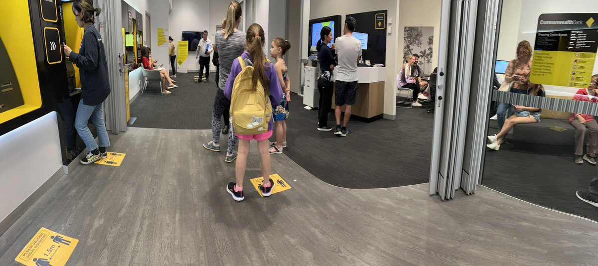 “Let’s close all the bank branches. They can do everything online.” Then everyday in the few remaining branches… <a href="/Westpac/">Westpac Bank</a> <a href="/CommBank/">CommBank</a> <a href="/NAB/">NAB</a>
