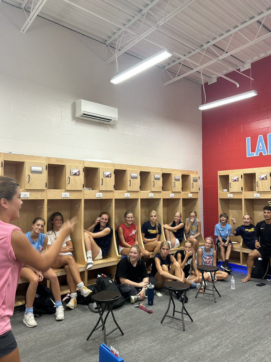 USJbruinsoccer's tweet photo. Lady Bruins ready for a run out tomorrow morning 10am Carlock Stadium Vs @ccschargerssc! Teammates getting to be teammates today. Great time! #seniorswin #kneadforguesstures #nunchucksorchopsticks @USJAthletics https://t.co/UDSwqGPbhA