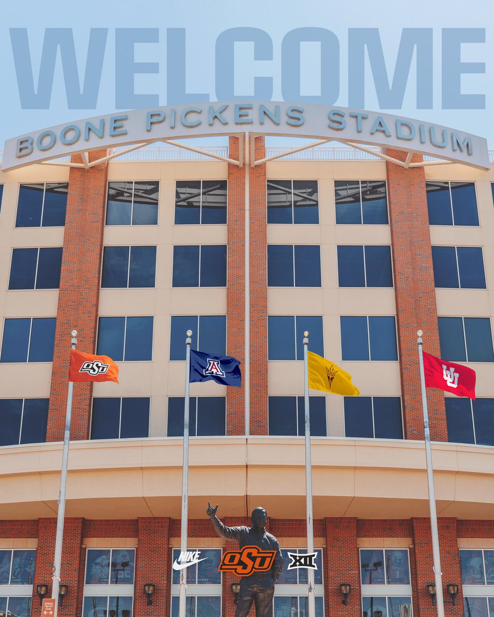 OSUAthletics's tweet photo. Welcome to the @Big12Conference!

#GoPokes https://t.co/MDXdMVKarn