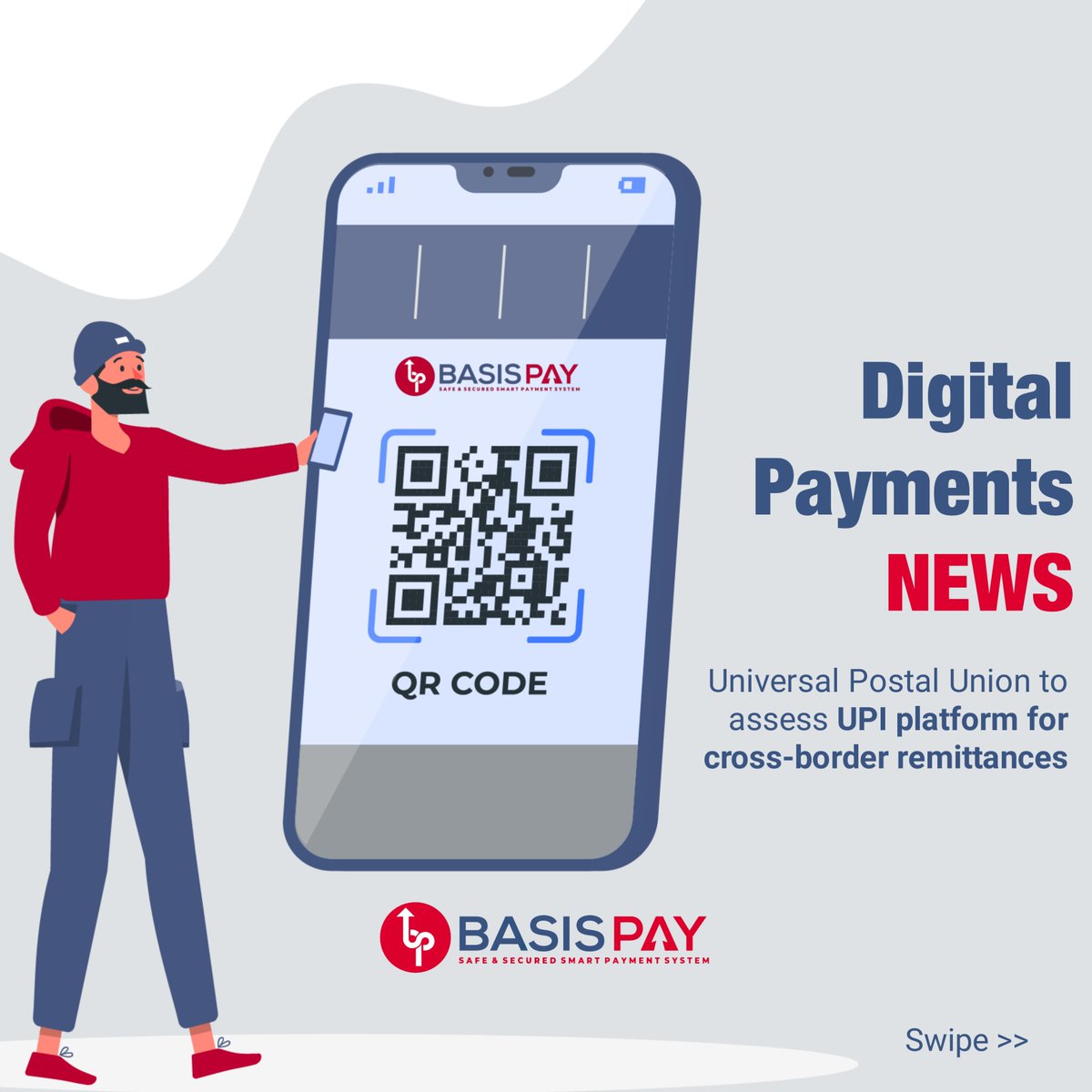BasisPay's tweet image. Digital Payments NEWS

#basispay #upi #mobilebank #bank #finance #news #products #online #shopping #POS #qr #bharatqr  #digitalpayment #payments #paymentgateway #digitalIndia #digitalmoney #debitcards #creditcards #fintech #bankingindustry #digitalbanking #mobilepayment