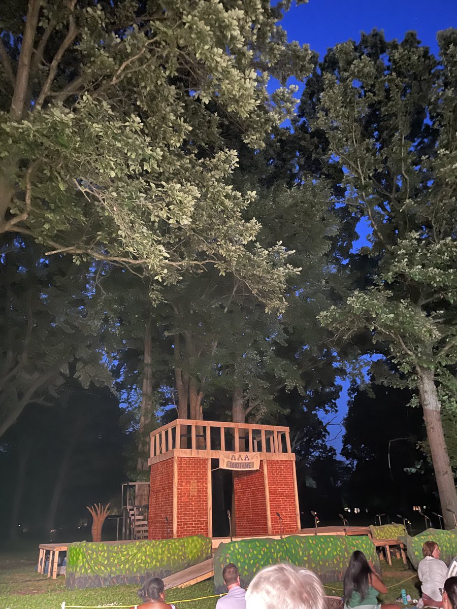 Enjoying a beautiful evening @ Shakespeare in the Park. #shakespeareroyaloak