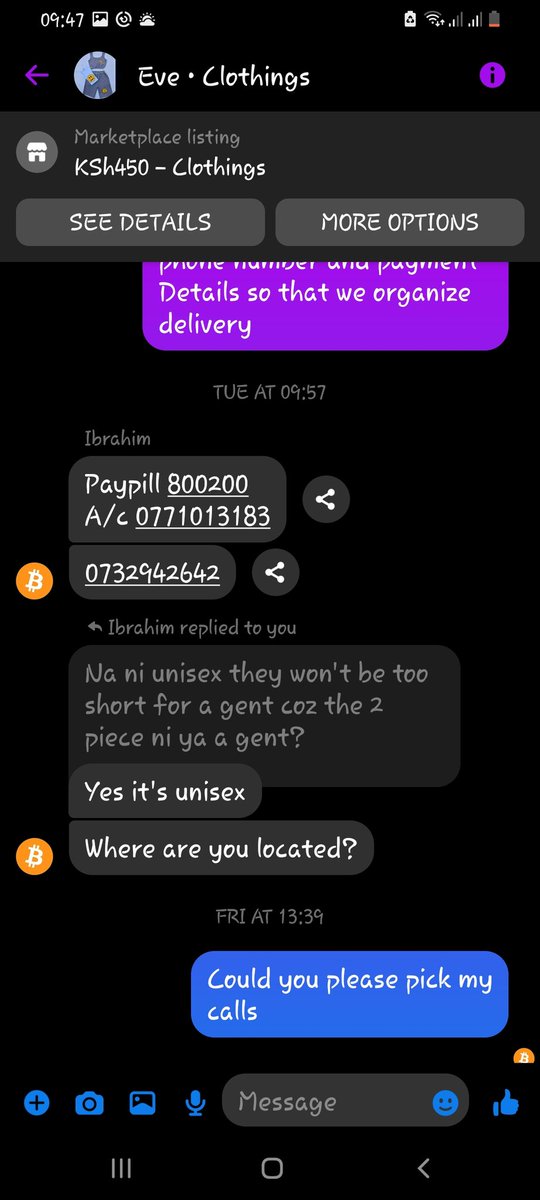 NyakioMuriuki1's tweet photo. I have been meeting strangers kwa hizi streets and they've always delivered their end of bargain but this one🤕
#avoidthesepeople
#buyerbeware https://t.co/bOeEpX9B8X