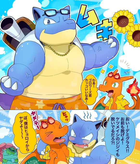 🐢🔥ゴロデミの夏 カメリザ (リク)