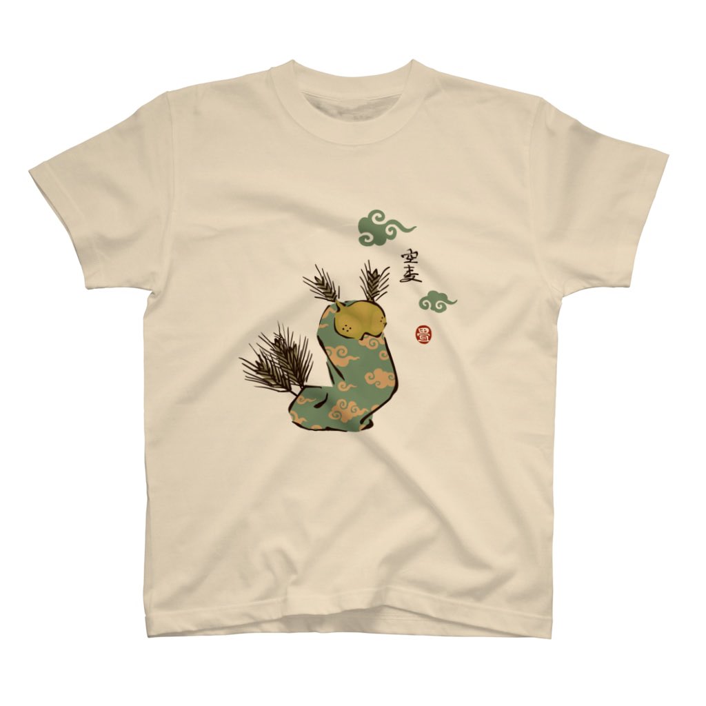 「Tシャツ「空麦」空もようの虫。 」|花日和 畳のイラスト