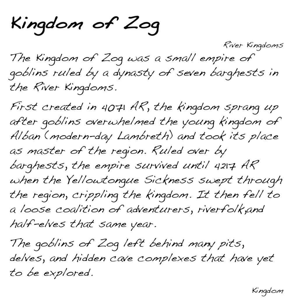 GolarionToday's tweet photo. Kingdom of Zog, River Kingdoms
https://t.co/PS4QXK6bVz 
#KingdomOfZog #RiverKingdoms #4071AR #4217AR #Alban #Lambreth # #YellowtongueSickness https://t.co/4e550zkQnw