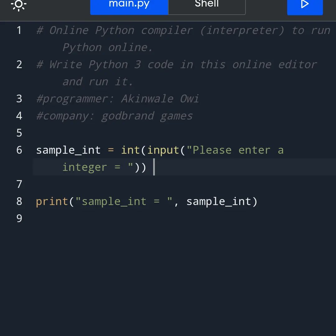 WallyOwi30's tweet image. Int eating ⚕️
#pythoncoding #pythoncoders #python3