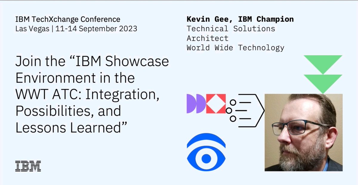 Come hear me and @wwt_inc colleagues talk about what we're doing in our #IBM footprint in our Advanced Technology Center.

#ibm #ibmchampion #ibmpower #ibmstorage #ibmsecurity #ibmtechxchange
