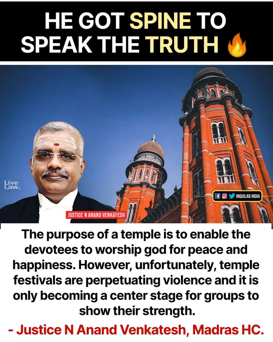 Gabbar0099's tweet image. The madras high court always shows spine 🔥