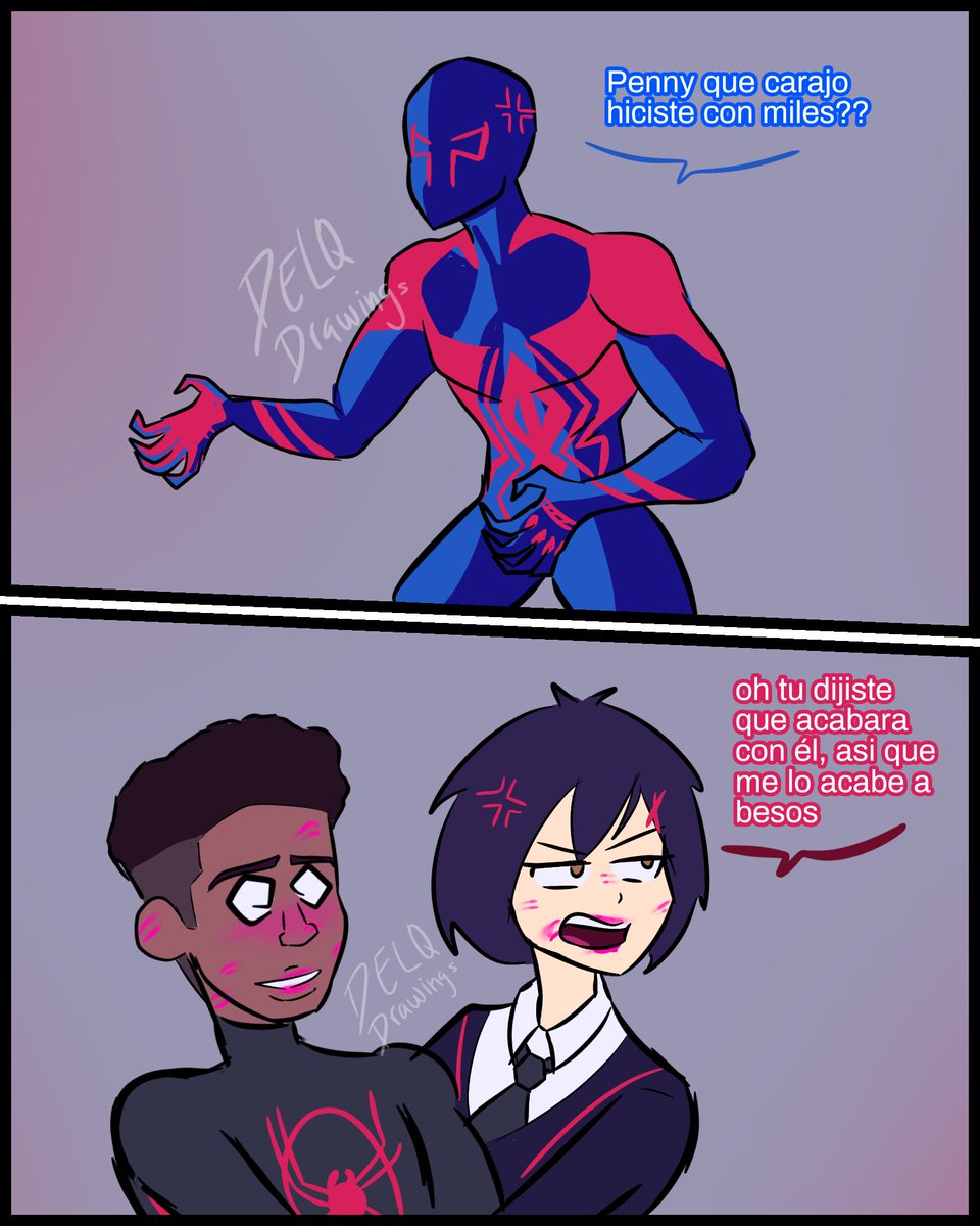 DELQ_Drawings's tweet image. Recuerda siempre atacar pero no digas como.
.
#milesxpenny #pennyparker #MilesMorales #GwenStacy #MiguelOHara #HobieBrown #spidergwen #Spiderpunk #AcrossTheSpiderVerse #SpiderManAcrossTheSpiderVerse #SpiderVerse #SpiderMan2099