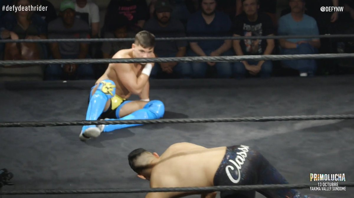 MikeGuylee's tweet photo. Super 8XGP Tournament Semi Final Four Way Match

Cody Chhun vs. Schaff vs. Titus Alexander vs. Travis Williams

Absolut impressive Four Way!!! What a spectacle!!!

I can only say it over and over again. Titus is so damn talented, the future is bright for him.

#DefyDeathRider https://t.co/5jPYT12gVq