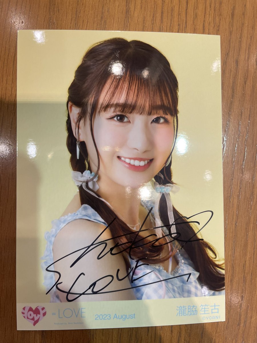 trtr_kar_'s tweet photo. イコラブ　生写真　トレ

譲）瀧脇　ヨリ　直筆

求‼️ 樹愛羅　直筆　（ヨリ>チュウ>ヒキ）

パシフィコ横浜現地トレ優先です！ https://t.co/tdU32RAQZX
