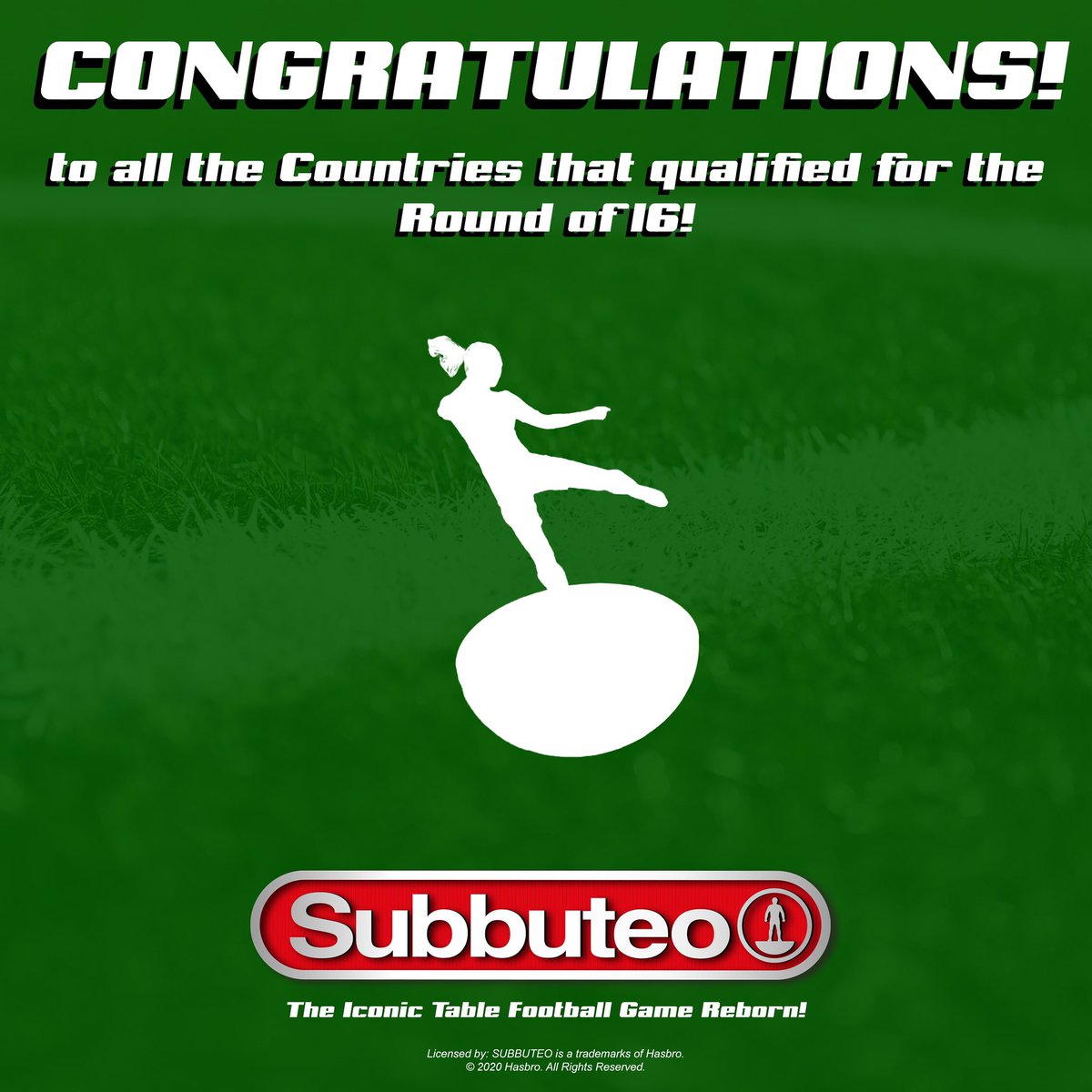 Congratulations to all the nations through to the last 16 of the UEFA Women’s World Cup⚽️ #womensworldcup #subbuteo #womensfootball