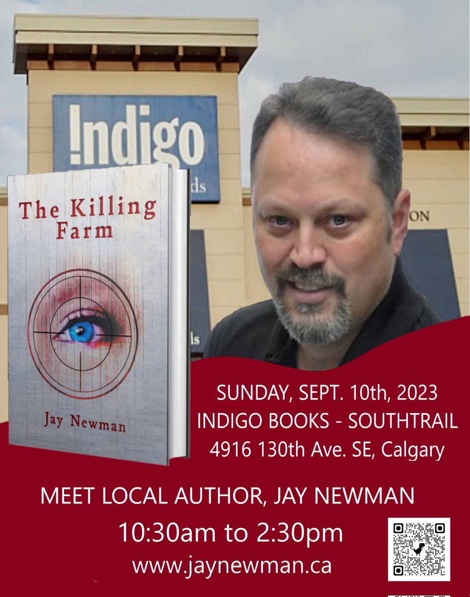 JayNewmanAuthor's tweet photo. I will be making a stop in SE Calgary next month. I'll be signing books at Indigo in South Trail Crossing on September 10th. @FriesenPress https://t.co/1uyo7BdhmR