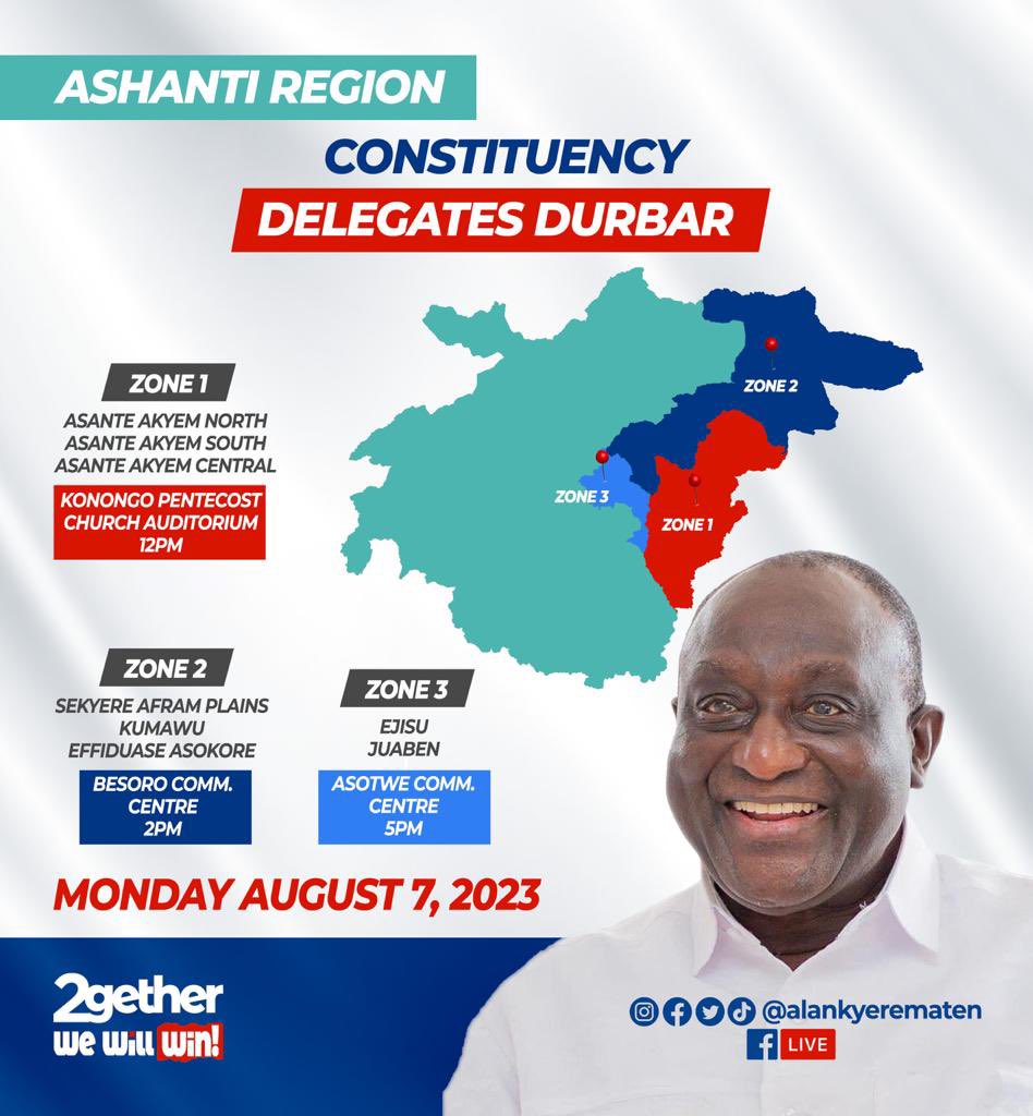 kakra19's tweet photo. @AlanKyerematen is coming home! 
Ashanti Regional Constituency Delegates Delegates Durbar

#AlanCash
#AFA
#AllForAlan
#AlanForAll https://t.co/77LBEhDPTS