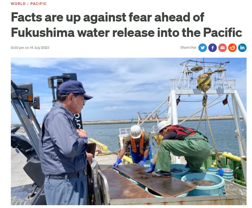 Eugenadson's tweet photo. Who has the best right to comment on Japan's concerns about dumping nuclear waste into the Pacific Ocean?
Fact: Locals struggle to believe the Fukushima Daiichi nuclear power plant's treated radioactive water is safe to pump into the Pacific Ocean.👇👇👇
https://t.co/2oCQmypInw https://t.co/ikJ1oZHthX